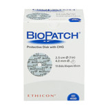 Biopatch Antimicrobial Protective Disc CHG (Chlorhexidine Glutonate) 1 Inch Disc / 4 mm Hole Diameter Sterile, 4150, Case of 40