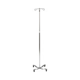 IV Pole 2-Hook 4-Leg Chrome Plated Steel with Weights 13033 Each/1 13033 DRIVE MEDICAL DESIGN & MFG 555408_EA
