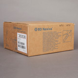 Nexiva Closed IV Catheter 20 Gauge 1 Inch Vialon Biomaterial Winged Hub Blood Control, 383536, Case of 80