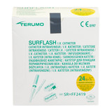 SurFlash Peripheral IV Catheter 24 Gauge 3/4 Inch Polyurethane Straight Hub Non Blood Control Non-Safety, SR*FF2419, Box of 50