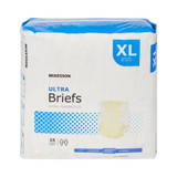 McKesson Ultra Incontinence Brief Adult X-Large Unisex Disposable Heavy Absorbency, BRULXL, Case of 4
