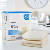 McKesson Ultra Incontinence Brief Adult X-Large Unisex Disposable Heavy Absorbency, BRULXL, Case of 4