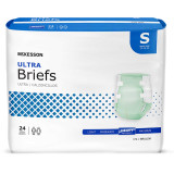 Adult Incontinent Brief McKesson Ultra Tab Closure Small Disposable Heavy Absorbency BRULSM Case/4 BRULSM MCK BRAND 884171_CS