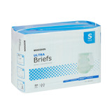 McKesson Ultra Incontinence Brief Adult Small Unisex Disposable Heavy Absorbency, BRULSM, Case of 4