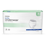 Adult Absorbent Underwear McKesson Ultra Pull On Small Disposable Heavy Absorbency UWBSM Bag/1 UWBSM MCK BRAND 884175_BG Adult Absorbent Underwear McKesson Ultra Pull On Small Disposable Heavy Absorbency UWBSM Bag/1 UWBSM MCK BRAND 884175_BG