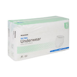McKesson Ultra Absorbent Underwear Pull On with Tear Away Seams Adult Small Unisex Disposable Heavy Absorbency, UWBSM, Bag of 1