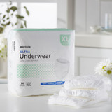 McKesson Ultra Absorbent Underwear Pull On with Tear Away Seams Adult X-Large Unisex Disposable Heavy Absorbency, UWBXL, Bag of 1