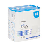McKesson Ultra Incontinence Brief Adult Medium Unisex Disposable Heavy Absorbency, BRULMD, Bag of 1
