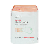 McKesson Super Disposable Underpad 23 X 36 Inch Fluff / Polymer Moderate Absorbency, UPMD2336, Bag of 10
