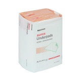 McKesson Super Disposable Underpad 23 X 36 Inch Fluff / Polymer Moderate Absorbency, UPMD2336, Bag of 10