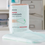 McKesson Super Disposable Underpad 23 X 36 Inch Fluff / Polymer Moderate Absorbency, UPMD2336, Bag of 10
