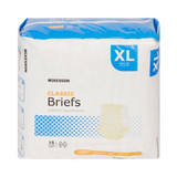 McKesson Classic Incontinence Brief Adult X-Large Unisex Disposable Light Absorbency, BRBRXL, Case of 60