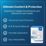 McKesson Ultra Bariatric Incontinence Brief Adult 3X-Large Unisex Disposable Heavy Absorbency, BRBAR, Bag of 1