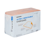 McKesson Ultra Breathable Disposable Underpad Low Air Loss 23 X 36 Inch Fluff / Polymer Heavy Absorbency, UPHV2336, Bag of 10