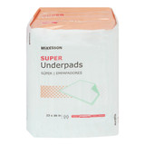 McKesson Disposable Underpad 23 X 36 Inch Fluff / Polymer Moderate Absorbency, UPMD2336V120, Case of 120