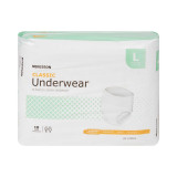 Adult Absorbent Underwear McKesson Lite Pull On Large Disposable Light Absorbency UWELG Bag/1 UWELG MCK BRAND 884176_BG