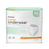 Adult Absorbent Underwear McKesson Lite Pull On X-Large Disposable Light Absorbency UWEXL Bag/1 UWEXL MCK BRAND 884178_BG