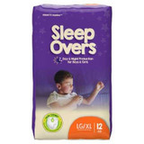 Youth Absorbent Underwear Cuties Sleep Overs Pull On Large / X-Large Disposable Heavy Absorbency SLP05302 Case/4 - 53023100 SLP05302 FIRST QUALITY PRODUCTS INC. 711917_CS