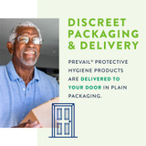 Prevail Breezers Incontinence Brief Adult Large Unisex Disposable Heavy Absorbency, PVB-013/2, Pack of 18