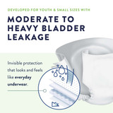 Prevail Daily Briefs Unisex Youth Incontinence Brief X-Small Disposable Heavy Absorbency, PV-015, Bag of 1
