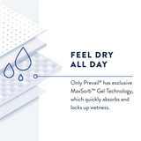Prevail Daily Pant Liners Incontinence Liner 28 Inch Length Moderate Absorbency Polymer Core Large Plus, PL-113/1, Pack of 16