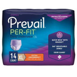 Female Adult Absorbent Underwear Prevail® Per-Fit® Women Pull On with Tear Away Seams X-Large Disposable Moderate Absorbency PFW-514 Bag of 14 PFW-514 Prevail® Per-Fit® Women 881924_BG