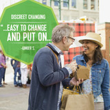 Depend Incontinence Brief Adult Large Unisex Disposable Heavy Absorbency, 35458, Pack of 16