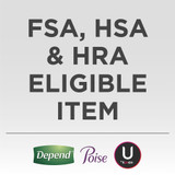 Depend Incontinence Brief Adult Small / Medium Unisex Disposable Heavy Absorbency, 35456, Pack of 20