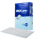 ProCare Disposable Underpad 21 X 34 Inch Fluff Light Absorbency, CRF-150, Bag of 50