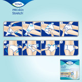 TENA ProSkin Stretch Ultra Incontinence Brief Adult Large / X-Large Unisex Disposable Heavy Absorbency, 67803, Case of 72