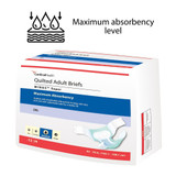 Wings Super Quilted Incontinence Brief Adult 2X-Large Unisex Disposable Heavy Absorbency, 67093, Case of 4