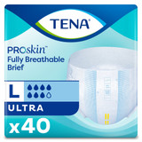 TENA ProSkin Ultra Incontinence Brief Adult Large Unisex Disposable Heavy Absorbency, 67300, Case of 2