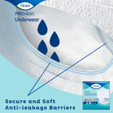 TENA ProSkin Extra Absorbent Underwear Pull On with Tear Away Seams Adult Small Unisex Disposable Moderate Absorbency, 72116, Bag of 16