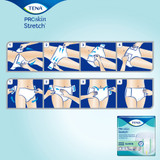 TENA ProSkin Stretch Super Incontinence Brief Adult Medium Unisex Disposable Heavy Absorbency, 67902, Case of 2