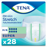 TENA ProSkin Stretch Super Incontinence Brief Adult Medium Unisex Disposable Heavy Absorbency, 67902, Case of 2