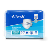 Attends Absorbent Underwear Pull On with Tear Away Seams Adult Small Unisex Disposable Heavy Absorbency, APP0710, Bag of 20