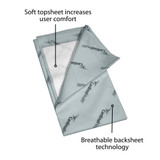 Wings Quilted Premium Comfort Disposable Underpad Low Air Loss and Repositioning 30 X 36 Inch Airlaid Heavy Absorbency, P3036C, Case of 40