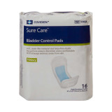 Bladder Control Pad Sure Care™ 4 x 12-1/2 Inch Heavy Absorbency Polymer Core One Size 1140A Case of 96 1140A Sure Care™ 731672_CS