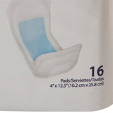 Sure Care Bladder Control Pad 4 X 12-1/2 Inch Heavy Absorbency Polymer Core One Size Fits Most, 1140A, Case of 96