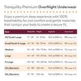 Tranquility Premium OverNight Absorbent Underwear Pull On with Tear Away Seams Adult Small Unisex Disposable Heavy Absorbency, 2114, Case of 80