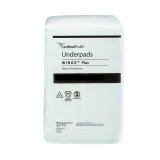 Underpad Wings Plus 36 X 36 Inch Disposable Fluff / Polymer Heavy Absorbency 968 Case/48 968 KENDALL HEALTHCARE PROD INC. 853212_CS