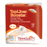 Tranquility Top Liner Contour Booster Pad 13-1/2 X 21-1/2 Inch Heavy Absorbency Super Absorbent Core One Size Fits Most, 3096, Bag of 1