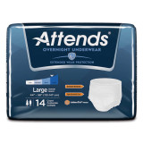Adult Absorbent Underwear Attends Pull On Large Disposable Heavy Absorbency APPNT30 Case/56 APPNT30 ATTENDS HEALTHCARE PRODUCTS 830764_CS