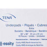 TENA Extra Bariatric Disposable Underpad 36 X 36 Inch Polymer Light Absorbency, 361, Case of 100