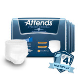 Unisex Adult Absorbent Underwear Attends® Overnight Pull On with Tear Away Seams Medium Disposable Heavy Absorbency APPNT20 Case of 64 APPNT20 Attends® Overnight 830766_CS