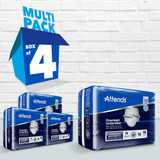 Attends Overnight Absorbent Underwear Pull On with Tear Away Seams Adult Medium Unisex Disposable Heavy Absorbency, APPNT20, Case of 64