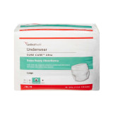 Unisex Adult Absorbent Underwear Sure Care™ Ultra Pull On with Tear Away Seams Large Disposable Heavy Absorbency 1445 Case of 72 1445 Sure Care™ Ultra 960587_CS Unisex Adult Absorbent Underwear Sure Care™ Ultra Pull On with Tear Away Seams Large Disposable Heavy Absorbency 1445 Case of 72 1445 Sure Care™ Ultra 960587_CS