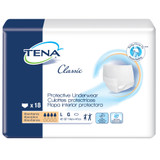 TENA Classic Absorbent Underwear Pull On with Tear Away Seams Adult Large Unisex Disposable Moderate Absorbency, 72514, Pack of 18