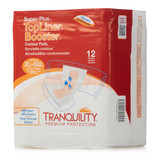 Tranquility Top Liner Contour Booster Pad 14 X 32 Inch Heavy Absorbency Super Absorbent Core One Size Fits Most, 3097, Bag of 12