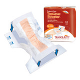 Tranquility Top Liner Contour Booster Pad 14 X 32 Inch Heavy Absorbency Super Absorbent Core One Size Fits Most, 3097, Bag of 12